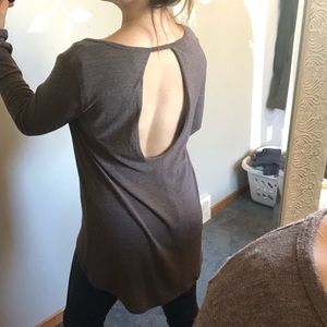 Open back sweater